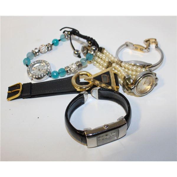 5 LADIES WATCHES - MAY REQUIRE BATTERY