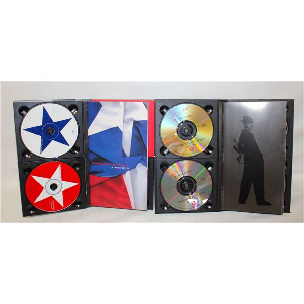 LOT OF FRANK SINATRA AND WILLIE NELSON BOX SETS