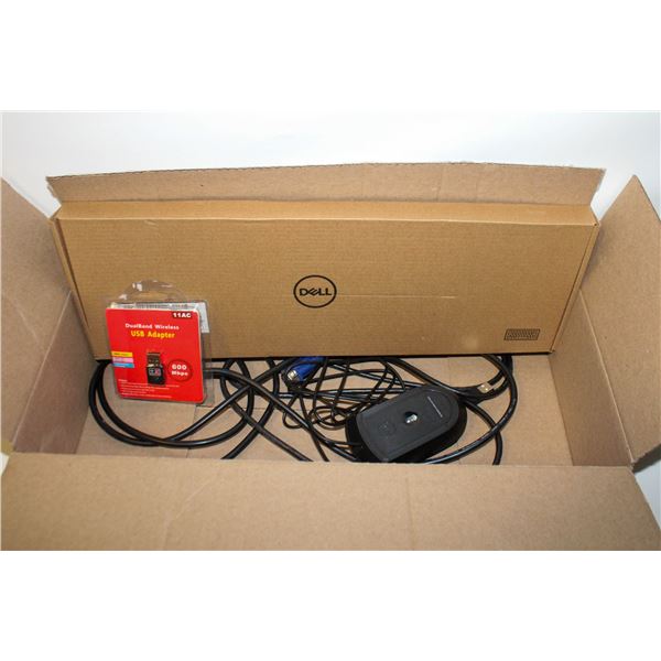 DELL KEYBOARD AND MOUSE WITH USB ADAPTOR