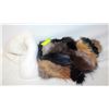 Image 1 : AUTHENTIC 3FT FUR SCARF & WHITE FUR FAUX