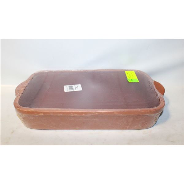 CLAY BAKER, GLAZED INSIDE, MADE IN TURKEY