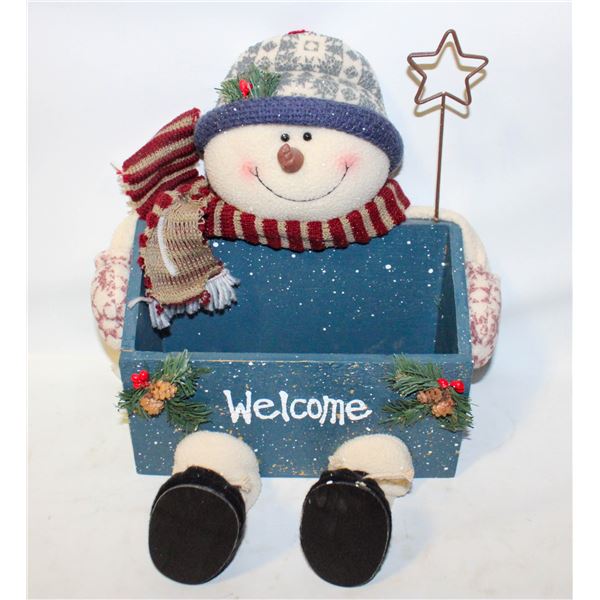 WELCOME SNOWMAN BOX