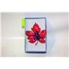 Image 1 : NEW MAPLE LEAF BROOCH PINK, PURPLE