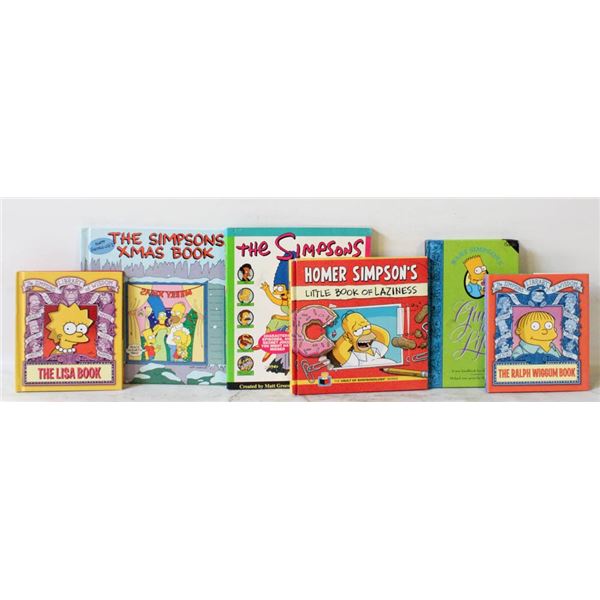 THE SIMPSONS HARDCOVER BOOK LOT