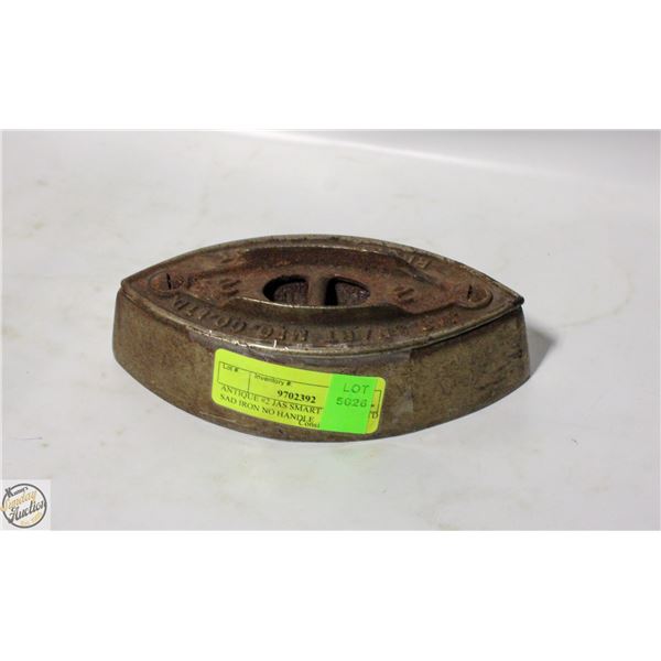 ANTIQUE #2 JAS SMART MFG CO LTD SAD IRON NO HANDLE