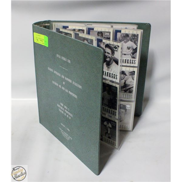 MASSIVE BINDER BASEBALL CARDS