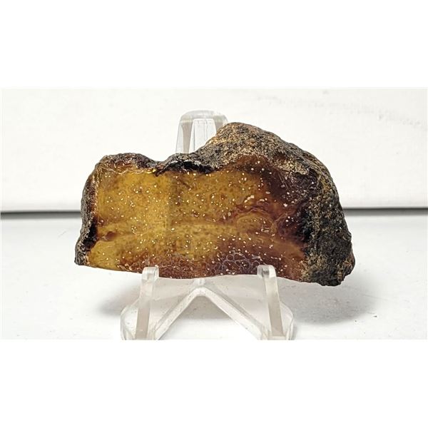 2) NATURAL AMBER RESIN MINERAL SPECIMEN,