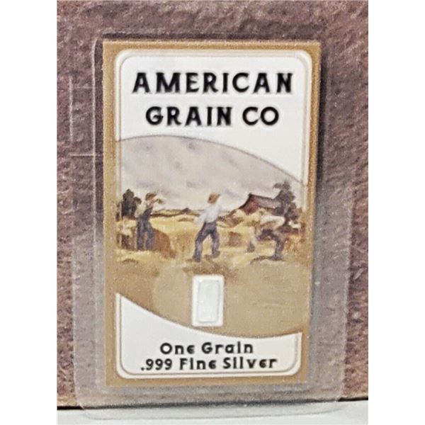 32)  AUTHENTICATED ONE GRAIN OF .999 FINE