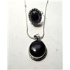 Image 1 : 13)  SET OF NATURAL BLACK ONYX, INCLUDES