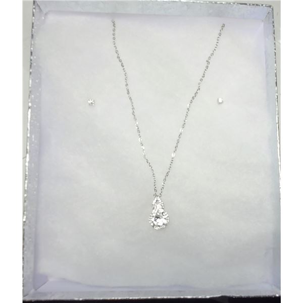 9)  SET OF .30 CT MOISSANITE STUD EARRINGS &