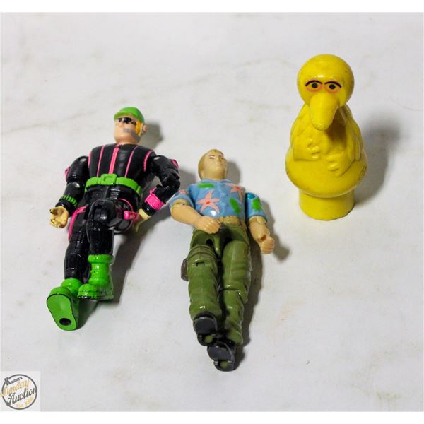 LOT OF 1980S TOY FIGURES GI JOE ETC