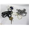 Image 1 : COLLECTION OF LARGE NECKLACES(INC NEW) PLUS BOLO