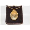 Image 1 : VTG 1950'S GOLD-FILLED LARGE OVAL LOCKET