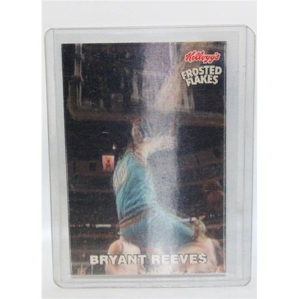 BRYANT REEVES 3D FROSTED FLAKES 1986 VANCOUVER