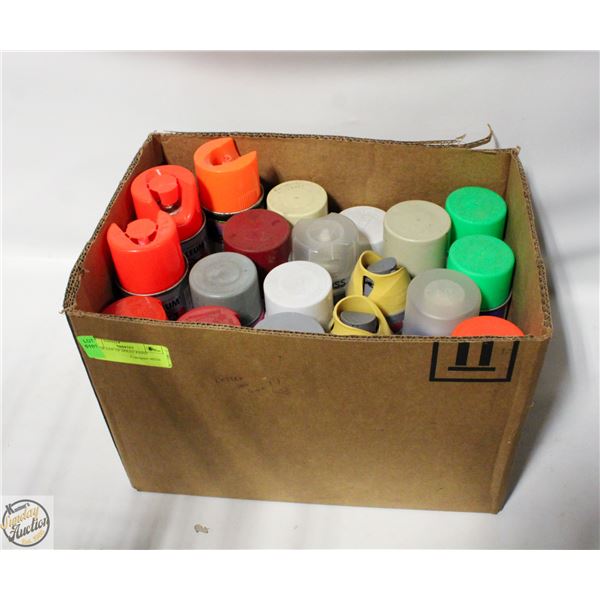 LARGE LOT OF SPRAY PAINT