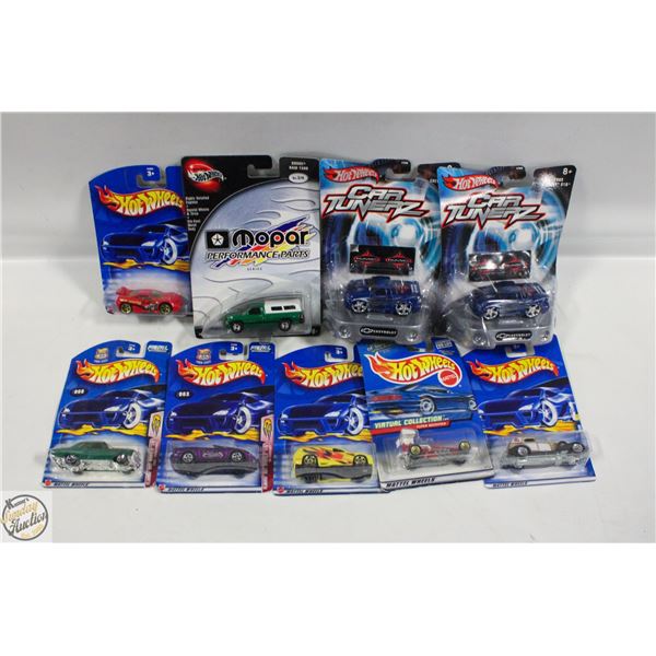 9 ESTATE PACKAGED HOT WHEELS NEVER OPENED