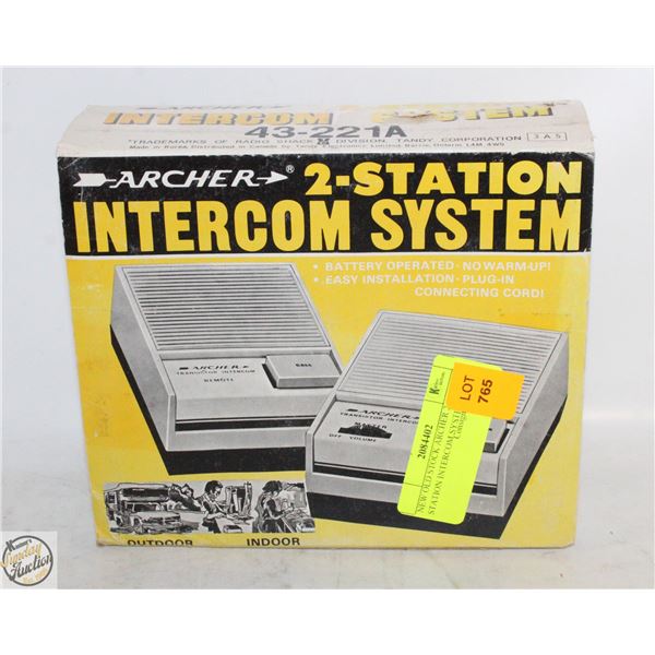 NEW OLD STOCK ARCHER 2 STATION INTERCOM SYSTEM