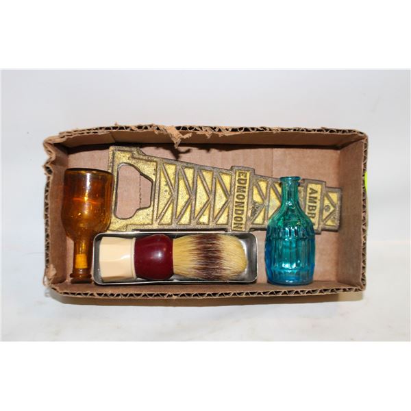 ASSTD COLLECTIBLES - ANTIQUE BOTTLES, OIL DERRICK