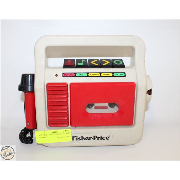 VINTAGE FISHER PRICE CASSETTE PLAYER
