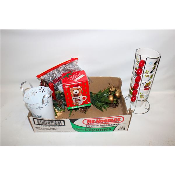 CHRISTMAS DECOR & MUGS
