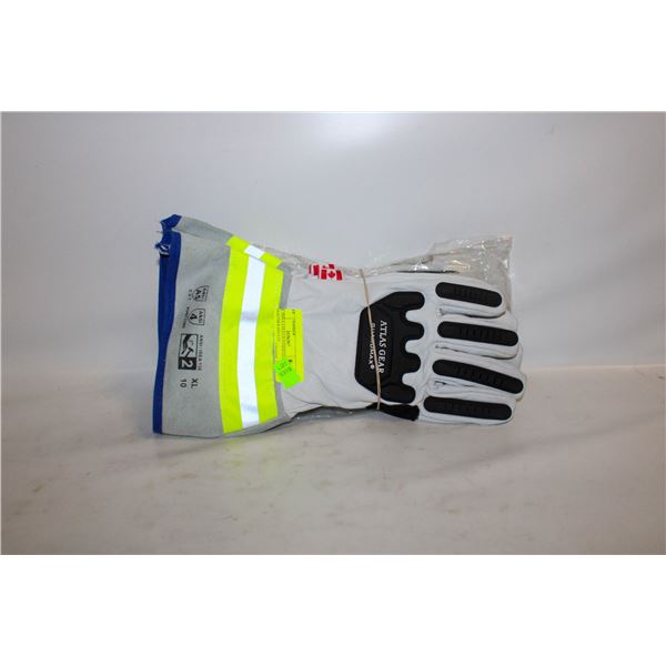 XL INSULATED LEATHER GLOVES TOGETHER-ESTATE