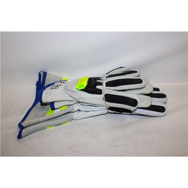 XL  INSULATED LEATHER GLOVES TOGETHER-ESTATE