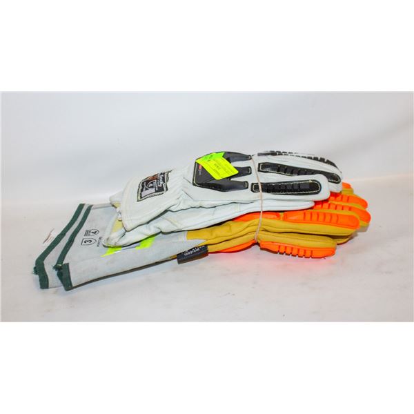 2XL & XL INSULATED LEATHER GLOVES-ESTATE