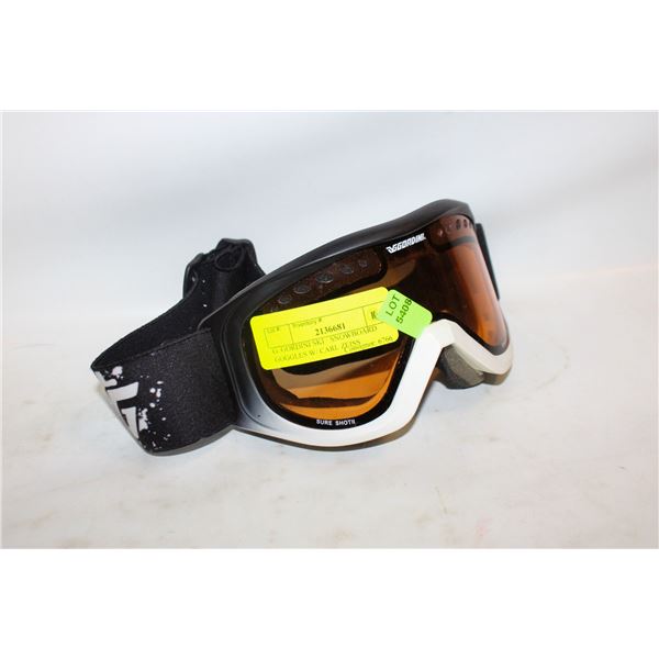 G. GORDINI SKI / SNOWBOARD GOGGLES W/ CARL ZEISS