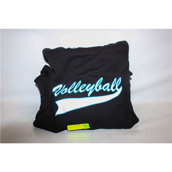 NEW VOLLEYBALL HOODY BLACK SIZE XL