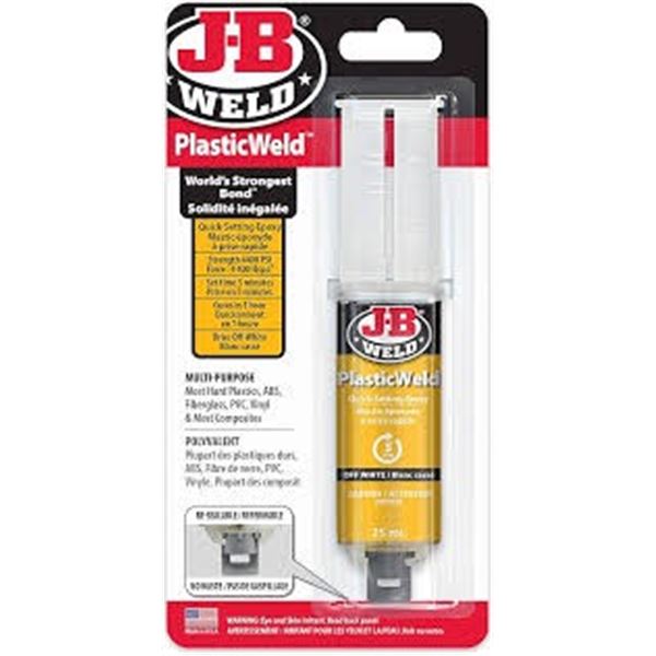 NEW 25ML J-B WELD PLASTICWELD QUICK-SETTING EPOXY