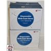 Image 1 : 3 CASES OF ZZ DISPOSABLE NITRIL EXAM GLOVES LARGE