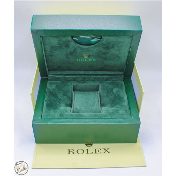 EMPTY ROLEX BOX COMPLETE W/PAPERS NO WATCH