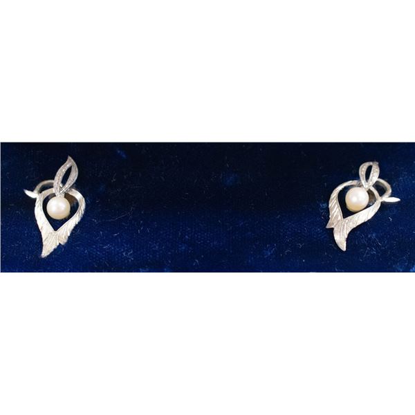 VINTAGE 925 STERLING EARRING SET WITH