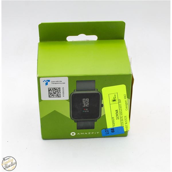 NEW WITH BOX AMAZAFIT BIP SMART WATCH