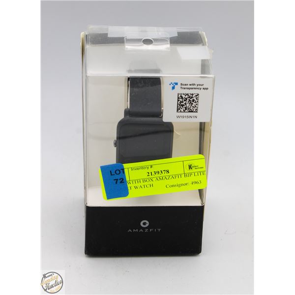 NEW WITH BOX AMAZAFIT BIP LITE SMART WATCH