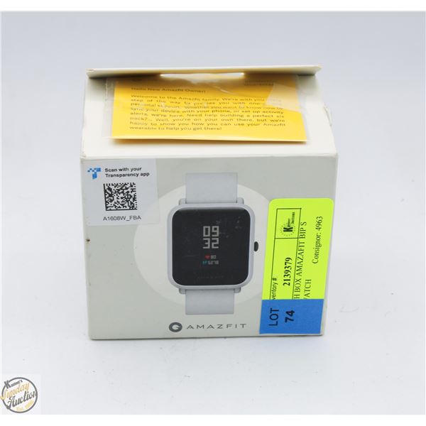 NEW WITH BOX AMAZAFIT BIP S SMART WATCH