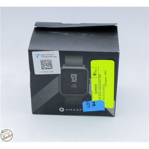NEW WITH BOX AMAZAFIT BIP SMART WATCH ONYX