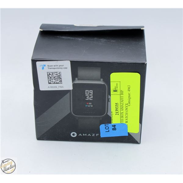 NEW WITH BOX AMAZAFIT BIP SMART WATCH ONYX