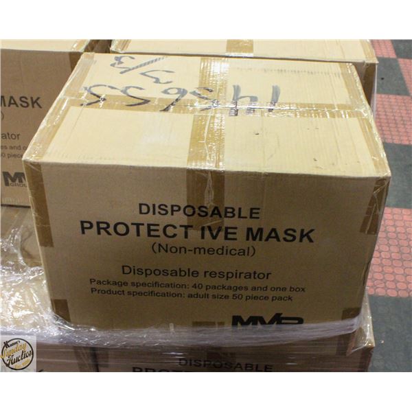 CASE OF MVP DISPOSABLE PROTECTIVE MASKS