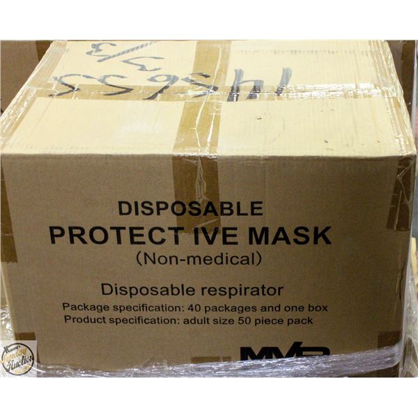 CASE OF MVP DISPOSABLE PROTECTIVE MASKS