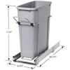 Image 1 : BRAND NEW REAL SOLUTIONS 20QT PULLOUT TRASH BIN