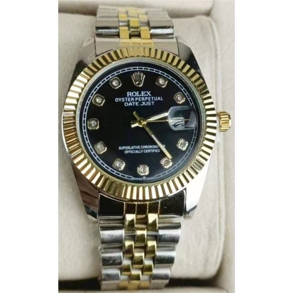 NEW REPLICA ROLEX QUARTZ "DATEJUST" WATCH