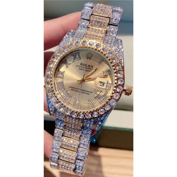 NEW REPLICA ROLEX "DAY-DATE" QUARTZ WATCH