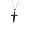 Image 1 : STERLING SILVER NATURAL AMETHYST (5CT) CROSS