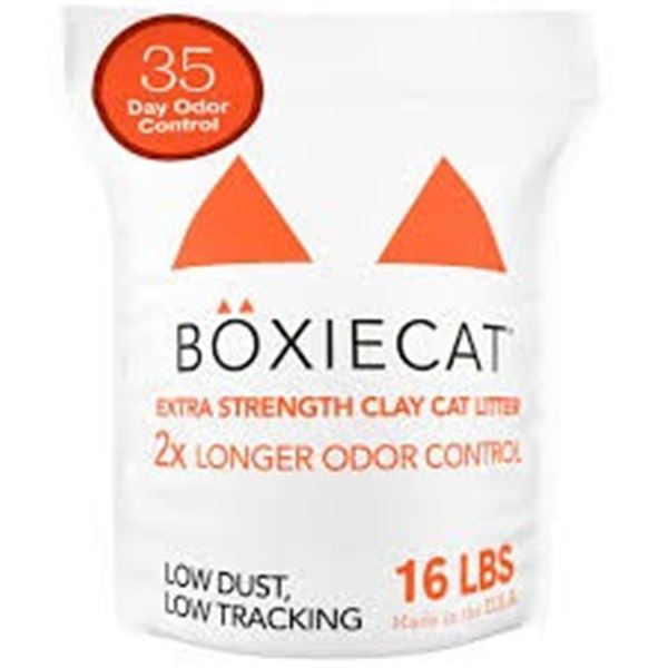 28LBS BOXIECAT ODOR CONTROL CLUMPING CAT LITTER