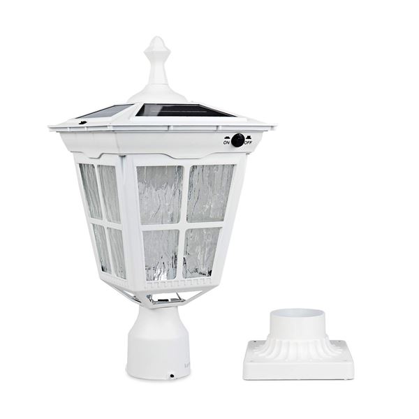 BRAND NEW KEMECO POST LIGHT OUTDOOR WHITE LED