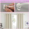 Image 1 : NEW MATTE WHITE DISC CURTAIN RODS 84"-144"