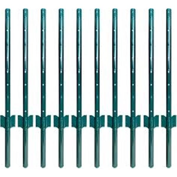 NEW WITH BOX ARIFARO METAL FENCE POSTS 10PK 3FT