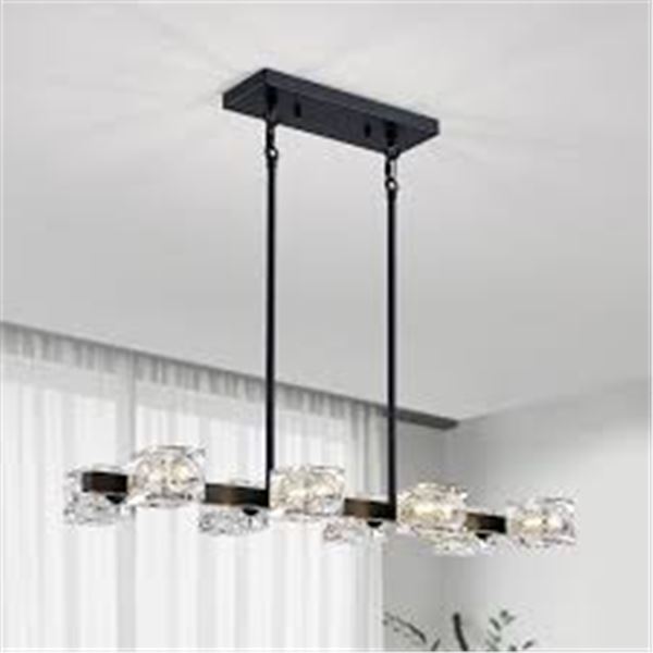 BRAND NEW XINGQI RECTANGULAR CHANDELIER 8 LIGHTS