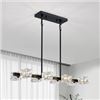 Image 1 : BRAND NEW XINGQI RECTANGULAR CHANDELIER 8 LIGHTS